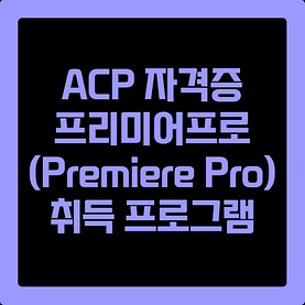 특강) ACP 프리미어 프로 자격증 취득 교육